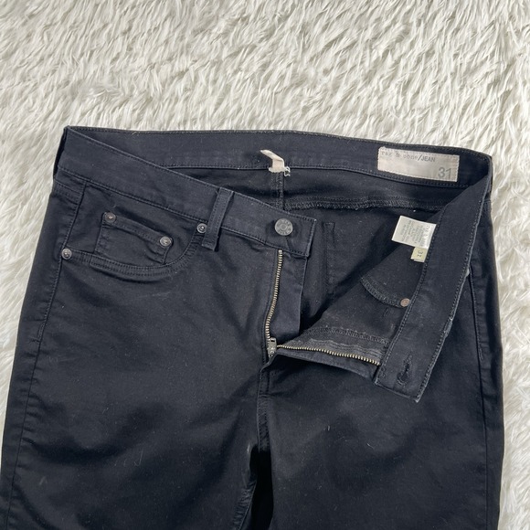 Rag & Bone Skinny Jeans Women's‎ Size 31 Dark Wash Mid Rise Roica Comfort Casual - Picture 2 of 11